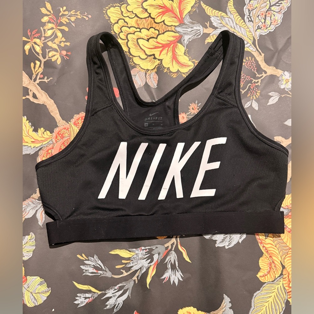 Nike Black and White Sports Bra